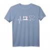 Herzschlag Nähen Näherin Nähmaschine Handarbeit Stricken T-Shirt – Perfektes Geschenk für Bastel- und Nähfans, Hobby-Anfänger & Nähbegeisterte