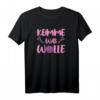 Komme was Wolle - Lustiges Stricken Spruch T-Shirt mit Wolle & Häkelnadel Motiv für Handarbeitsfans