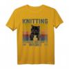 Stricken weil Mord falsch ist T-Shirt – Lustiges Hobby-Shirt für Strickliebhaber & Geschenkidee