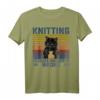 Stricken weil Mord falsch ist T-Shirt – Lustiges Hobby-Shirt für Strickliebhaber & Geschenkidee