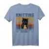 Stricken weil Mord falsch ist T-Shirt – Lustiges Hobby-Shirt für Strickliebhaber & Geschenkidee