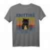 Stricken weil Mord falsch ist T-Shirt – Lustiges Hobby-Shirt für Strickliebhaber & Geschenkidee