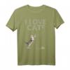 I LOVE CATS - Geschenkidee Statement T-Shirt mit Woll-Design für Katzenliebhaber, perfekt für Geburtstag, Weihnachten, Valentinstag & Muttertag