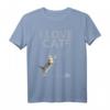I LOVE CATS - Geschenkidee Statement T-Shirt mit Woll-Design für Katzenliebhaber, perfekt für Geburtstag, Weihnachten, Valentinstag & Muttertag