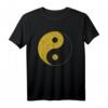 Golden Yin Yang Taoismus Vintage Symbol T-Shirt – Spirituelles Design im Retro-Stil für Harmonie & chinesische Kultur