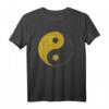 Golden Yin Yang Taoismus Vintage Symbol T-Shirt – Spirituelles Design im Retro-Stil für Harmonie & chinesische Kultur