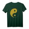 Golden Yin Yang Taoismus Vintage Symbol T-Shirt – Spirituelles Design im Retro-Stil für Harmonie & chinesische Kultur