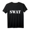 SWAT Team T-Shirt mit Polizei-Design - Klassisch geschnitten, doppelt genähter Saum, perfekt für Fans von Einsatz- und Spezialeinheiten