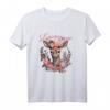 Lausmadl Damen Trachtenshirt mit bunten Blumen & Hirschmotiv – Perfekt für Oktoberfest, Wiesn & Volksfest