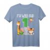 I'm Wild and One Zoo Safari Themed 1st Birthday T-Shirt for Toddler Boys & Girls - Perfect for Jungle Party & Family Matching Outfits