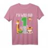 I'm Wild and One Zoo Safari Themed 1st Birthday T-Shirt for Toddler Boys & Girls - Perfect for Jungle Party & Family Matching Outfits