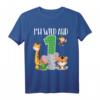 I'm Wild and One Zoo Safari Themed 1st Birthday T-Shirt for Toddler Boys & Girls - Perfect for Jungle Party & Family Matching Outfits