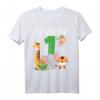 I'm Wild and One Zoo Safari Themed 1st Birthday T-Shirt for Toddler Boys & Girls - Perfect for Jungle Party & Family Matching Outfits