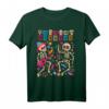 Buntes Día de los Muertos Skeleton Dancing T-Shirt – Mexikanisches Totenkopf Design für Festivals, Feiern & als Geschenk