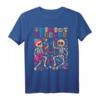 Buntes Día de los Muertos Skeleton Dancing T-Shirt – Mexikanisches Totenkopf Design für Festivals, Feiern & als Geschenk