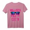 Mallorca Party Crew T-Shirt Damen Pink - Modisches Malle Shirt für Frauen, ideal für Urlaub und Partys