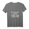 Damen Guck mich nicht in diesem Ton an T-Shirt mit V-Ausschnitt – Lustiges ironisches Spruchshirt, perfektes Geschenk zum Geburtstag oder Weihnachten