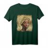 Afrikanische Königin schwarz Afro T-Shirt – Kulturelles Statement, Geschenk für Mutter, Tochter & Familie mit afrikanischen Wurzeln