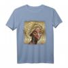 Afrikanische Königin schwarz Afro T-Shirt – Kulturelles Statement, Geschenk für Mutter, Tochter & Familie mit afrikanischen Wurzeln