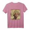 Afrikanische Königin schwarz Afro T-Shirt – Kulturelles Statement, Geschenk für Mutter, Tochter & Familie mit afrikanischen Wurzeln
