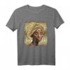 Afrikanische Königin schwarz Afro T-Shirt – Kulturelles Statement, Geschenk für Mutter, Tochter & Familie mit afrikanischen Wurzeln