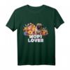 Süßer Mops Welpe & Blumen - MOPS LOVER T-Shirt für Hundeliebhaber, Geschenkidee für Freunde & Familie