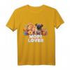 Süßer Mops Welpe & Blumen - MOPS LOVER T-Shirt für Hundeliebhaber, Geschenkidee für Freunde & Familie