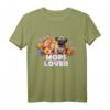 Süßer Mops Welpe & Blumen - MOPS LOVER T-Shirt für Hundeliebhaber, Geschenkidee für Freunde & Familie