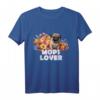 Süßer Mops Welpe & Blumen - MOPS LOVER T-Shirt für Hundeliebhaber, Geschenkidee für Freunde & Familie