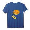 Süßes Kugelfisch Spielt Saxophon Design T-Shirt – Lustiges Meeresmotiv für Tier- und Musikfans