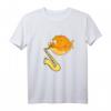 Süßes Kugelfisch Spielt Saxophon Design T-Shirt – Lustiges Meeresmotiv für Tier- und Musikfans