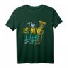Das ist mein Leben - Trompetenspieler Geschenk T-Shirt für Trompeter, Jazz Musiker & Bläser zum Geburtstag & Weihnachten