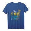 Das ist mein Leben - Trompetenspieler Geschenk T-Shirt für Trompeter, Jazz Musiker & Bläser zum Geburtstag & Weihnachten