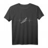EKG Herzschlag Trompete T-Shirt – Perfektes Geschenk für Trompetenspieler, Jazz Musiker & Musikliebhaber zu Weihnachten & Geburtstag