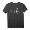 Trompeter Herzschlag T-Shirt - Lustiges Musiker Geschenk für Trompete, Blasmusik & Jazz Fans zum Geburtstag & Weihnachten