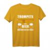Herren Trompete und Bier - darum bin ich hier T-Shirt – Lustiges Geschenk für Trompeter zu Geburtstag, Weihnachten & mehr