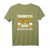 Herren Trompete und Bier - darum bin ich hier T-Shirt – Lustiges Geschenk für Trompeter zu Geburtstag, Weihnachten & mehr