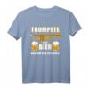 Herren Trompete und Bier - darum bin ich hier T-Shirt – Lustiges Geschenk für Trompeter zu Geburtstag, Weihnachten & mehr