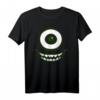 HapKitten Monsters Inc. Mike Wazowski Eye Graphic T-Shirt - Offiziell lizenziertes Pixar Fanshirt zum Feiern