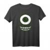 HapKitten Monsters Inc. Mike Wazowski Eye Graphic T-Shirt - Offiziell lizenziertes Pixar Fanshirt zum Feiern