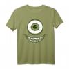 HapKitten Monsters Inc. Mike Wazowski Eye Graphic T-Shirt - Offiziell lizenziertes Pixar Fanshirt zum Feiern