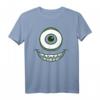HapKitten Monsters Inc. Mike Wazowski Eye Graphic T-Shirt - Offiziell lizenziertes Pixar Fanshirt zum Feiern