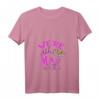 Damen Cheshire Cat T-Shirt - We're All Mad Here, V-Ausschnitt, leichtes und klassisch geschnittenes Design