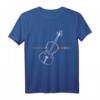Violine Viola Cello Bass Künstlerisches Musik Schallwelle T-Shirt – Perfektes Geschenk für Musiker, Lehrer & Musikliebhaber