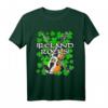 St. Patricks Day Violine & irische Flagge T-Shirt für Violinisten, Fiddler & Irland Fans – Perfektes Geschenk für irische Musiker, Session & Traditionelle Musik