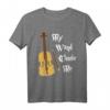 My Wand Chose Me Violine, Cello & Bratsche T-Shirt – Perfektes Geschenk für Musiker, Geiger, Cellisten & Bratschisten zum Anlass