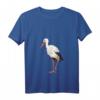 Damen Storch Bild Zeichnung Vogel Design Baby Storch T-Shirt mit V-Ausschnitt – Lustiges Tiermotiv für Kinder & Damen