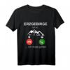 HapKitten T-Shirt mit Erzgebirge-Design – Perfektes Geschenk für Sachsen, Wanderer und Heimatliebhaber zu Weihnachten & Geburtstag 2021