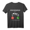 HapKitten T-Shirt mit Erzgebirge-Design – Perfektes Geschenk für Sachsen, Wanderer und Heimatliebhaber zu Weihnachten & Geburtstag 2021