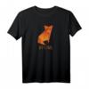 Origami Papier Fuchs T-Shirt mit japanischer Kalligraphie und Kanji - Perfektes Geschenk für Japan- und Kunstliebhaber
